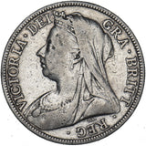 1899 Halfcrown - Victoria British Silver Coin
