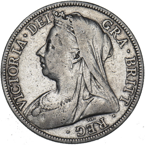 1899 Halfcrown - Victoria British Silver Coin