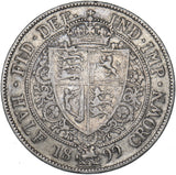 1899 Halfcrown - Victoria British Silver Coin