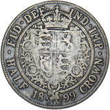 1899 Halfcrown - Victoria British Silver Coin