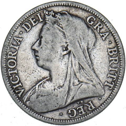 1900 Halfcrown - Victoria British Silver Coin