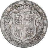 1906 Halfcrown - Edward VII British Silver Coin