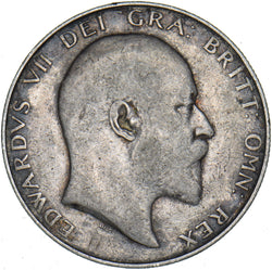 1907 Halfcrown - Edward VII British Silver Coin