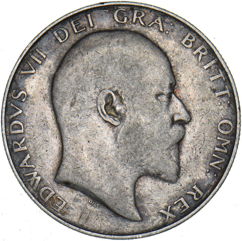 1907 Halfcrown - Edward VII British Silver Coin