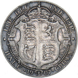 1907 Halfcrown - Edward VII British Silver Coin