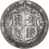1909 Halfcrown - Edward VII British Silver Coin