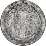 1909 Halfcrown - Edward VII British Silver Coin