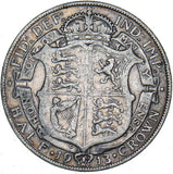 1913 Halfcrown - George V British Silver Coin