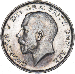 1914 Halfcrown - George V British Silver Coin - Nice