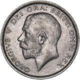 1914 Halfcrown - George V British Silver Coin - Nice