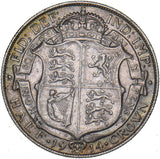1914 Halfcrown - George V British Silver Coin - Nice