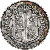 1914 Halfcrown - George V British Silver Coin - Nice