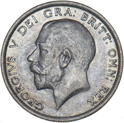 1915 Halfcrown - George V British Silver Coin - Nice