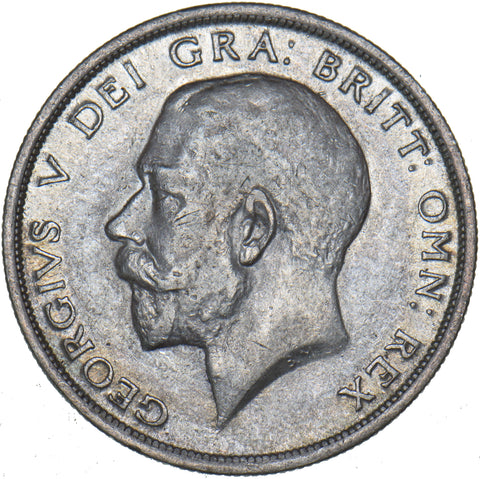 1915 Halfcrown - George V British Silver Coin - Nice