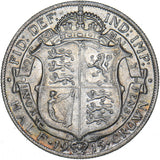 1915 Halfcrown - George V British Silver Coin - Nice