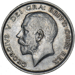 1915 Halfcrown - George V British Silver Coin - Nice