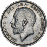 1915 Halfcrown - George V British Silver Coin - Nice
