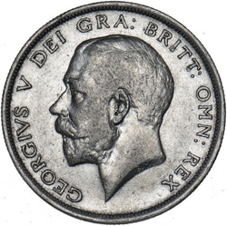 1916 Halfcrown - George V British Silver Coin - Nice