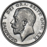 1916 Halfcrown - George V British Silver Coin - Nice