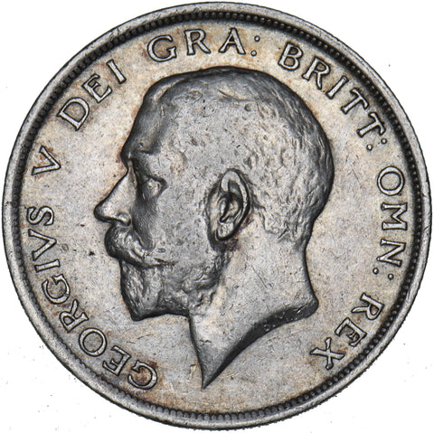 1917 Halfcrown - George V British Silver Coin - Nice