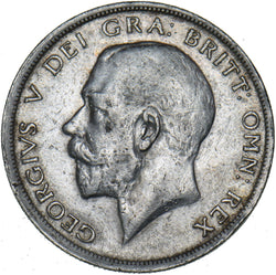 1917 Halfcrown - George V British Silver Coin - Nice