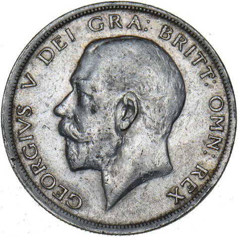 1917 Halfcrown - George V British Silver Coin - Nice