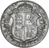 1917 Halfcrown - George V British Silver Coin - Nice