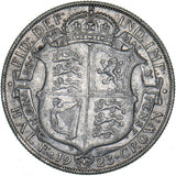 1923 Halfcrown - George V British Silver Coin - Nice