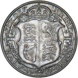 1927 Halfcrown - George V British Silver Coin - Nice