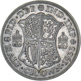 1933 Halfcrown - George V British Silver Coin - Nice