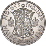 1939 Halfcrown - George VI British Silver Coin - Superb