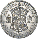 1939 Halfcrown - George VI British Silver Coin - Very Nice