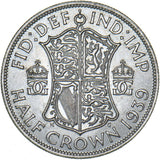1939 Halfcrown - George VI British Silver Coin - Very Nice