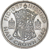 1940 Halfcrown - George VI British Silver Coin - Superb