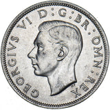 1941 Halfcrown - George VI British Silver Coin - Superb