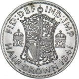 1941 Halfcrown - George VI British Silver Coin - Superb