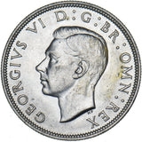 1942 Halfcrown - George VI British Silver Coin - Superb