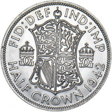 1942 Halfcrown - George VI British Silver Coin - Superb