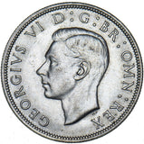 1942 Halfcrown - George VI British Silver Coin - Very Nice