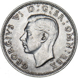 1944 Halfcrown - George VI British Silver Coin - Superb