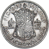 1944 Halfcrown - George VI British Silver Coin - Superb