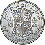 1945 Halfcrown - George VI British Silver Coin - Superb