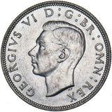 1945 Halfcrown - George VI British Silver Coin - Very Nice