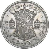 1949 Halfcrown - George VI British Coin - Superb