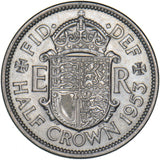 1953 Halfcrown - Elizabeth II British Coin - Superb