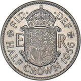 1956 Halfcrown - Elizabeth II British Coin - Superb