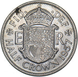 1957 Halfcrown - Elizabeth II British Coin - Superb