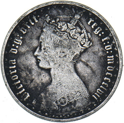 1857 Gothic Florin - Victoria British Silver Coin