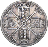 1889 Florin - Victoria British Silver Coin