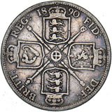 1890 Florin - Victoria British Silver Coin